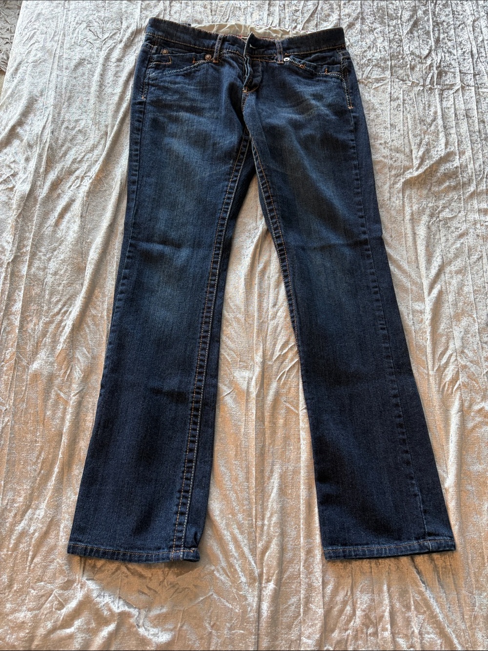 Marithe Francois Girbaud Dark Blue Boot-Cut Jeans